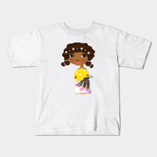 Girl with Hermit Crab/Vivie & Vesper Kids T-Shirt